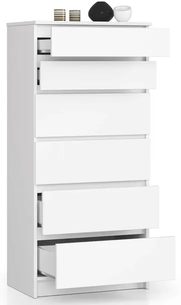 komoda-k60-6sz-clp-bialy