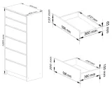 komoda-k60-6sz-clp-bialy