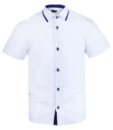 koszula-chlopieca-110-biala-granat-elegancka-do-szkoly-krotki-rekaw-biks