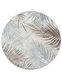 dywan-bezowy-pokojowy-okragly-palmy-wzor-boho-miekki-modny-160cm