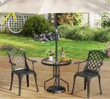 stol-stolik-ogrodowy-metalowy-okragly-szklany-blat-nik-fi60-cm-stan-nowy