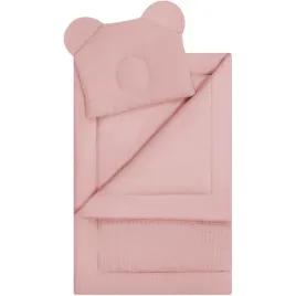 komplet-do-lozeczka-waflowy-100x75-cm-rozowy-bocioland