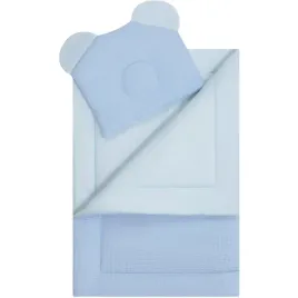 komplet-do-lozeczka-waflowy-100x75-cm-niebieski-bocioland