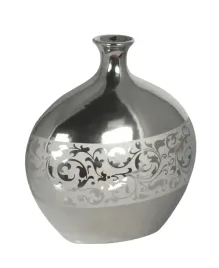 wazon-srebrny-plaski-urozmaicony-kwietnym-motywem-28cm