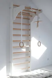 drabinka-gimnastyczna-kinder-wood-bialy-drewno