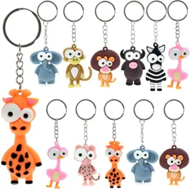 zwierzeta-brelok-do-kluczy-breloczek-zawieszka-gumowy-prezent-zestaw-12szt