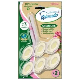 kolorado-kostki-do-wc-green-line-floral-2x51g