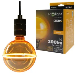 zarowka-led-e27-4w-200lm-seria-zero-amber-dekoracyjna