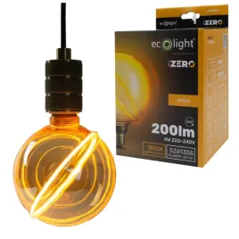 zarowka-led-e27-4w-200lm-seria-zero-amber-dekoracyjna
