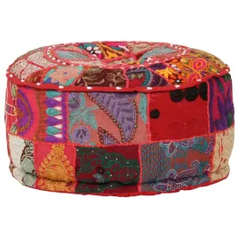 recznie-wykonany-puf-vintage-patchwork-z-wyszywaniem-40x20-cm