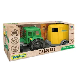 farmer-traktor-z-przyczepa-na-konia-w-kartonie