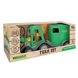 farmer-traktor-ladowarka-z-przyczepa-na-konia-w-kartonie