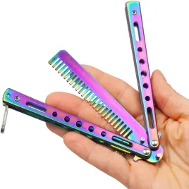 noz-bsh-motylek-treningowy-grzebien-rainbow-fade-latch-n467c