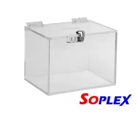 Zdjęcie produktu SKARBONKA URNA KUBIK PUSZKA z 5mm PLEXI 20x15x15cm PLEXA PLEKSI