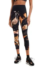 legginsy-damskie-desigual-flore-wzorzyste-wysoki-stan-fitness