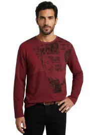 koszulka-meska-desigual-sebastian-z-dlugim-rekawem-bordowa