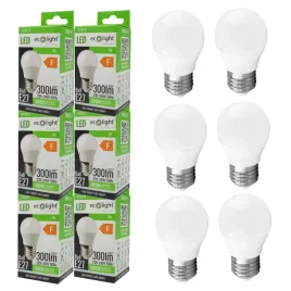 6x-zarowka-led-ecolight-golf-ball-e27-300lm-3w-barwa-biala-ciepla-3000k