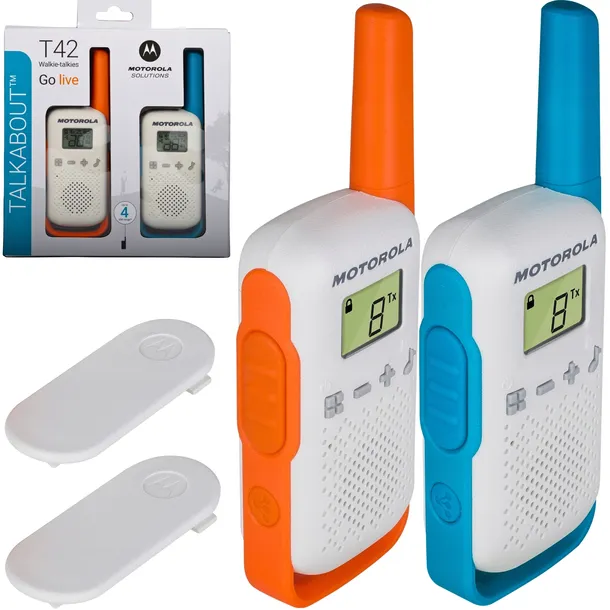 KRÓTKOFALÓWKI MOTOROLA TLKR T42 GUMMY WALKIE TALKIE X2 - ZASIĘG DO 4KM!
