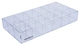 Zdjęcie produktu Pudełko ORGANIZER na lakiery do paznokci szminki pomadki 6x3 = 18otworów