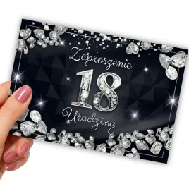 zaproszenie-na-18-urodziny-urodzinowe-czarne-diament-osiemnastke