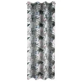 zaslona-140x250-malibu-zielona-pudrowa-kwiaty-liscie-gotowa-na-przelotkach