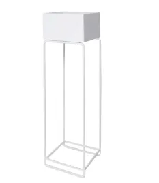 kwietnik-metal-maly-kwadrat-bialy-22x22x75