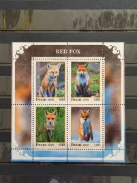 znaczki-fauna-ssaki-lisy-delhi-czysty-p13