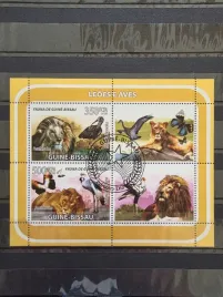 znaczki-fauna-lwy-gwinea-kasowany-p19