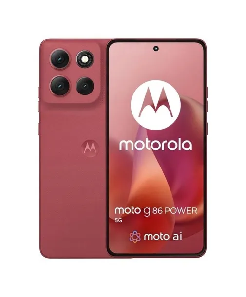 Smartfon Motorola moto G86 power 5G 8/512GB 120Hz Czerwony Chrysanthemum