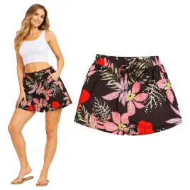 spodenki-damskie-krotkie-luzne-bambusowe-kieszenie-gumka-boho-streetwear