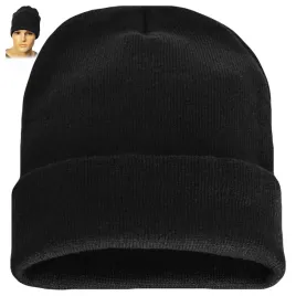 czapka-ciepla-beanie-czarna-dwuwarstwowa-zimowa-klasyczna-gruba-uniwersalna