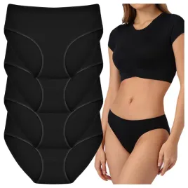 majtki-damskie-bawelniane-figi-gladkie-kobiece-czarne-4-pak-rozmiar-xl