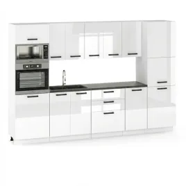 meble-kuchenne-zestaw-300cm-bialy-polysk-nowoczesne-modulowe-pojemne-szafki