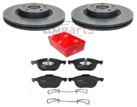 volvo-s40-2004-2012-2x-tarcze-klocki-hamulcowe-przod-blaszki-300mm