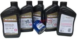 gmc-canyon-28-l4-2004-2006-olej-acdelco-5w30-filtr-oleju