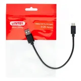 unitek-usb-cable-usb-a-usb-c-25cm-y-c480bk-stan-nowy