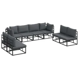 zestaw-sof-na-ogrod-z-poduszka-8-szt-czarny-aluminium