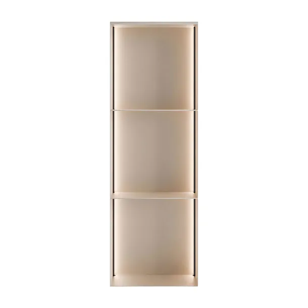 Metalowa półka QUADRO III z oświetleniem LED, kaszmir
