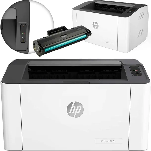Drukarka laserowa monochromatyczna HP 107A toner 106a sieć lan usb