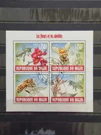 znaczki-fauna-owady-pszczoly-niger-kasowany-p19