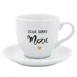 biala-filizanka-porcelanowa-ze-spodkiem-100-ml-napis-dzien-dobry-mezu