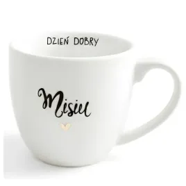 bialy-kubek-porcelanowy-300-ml-napis-dzien-dobry-misiu-ze-zlotym-sercem