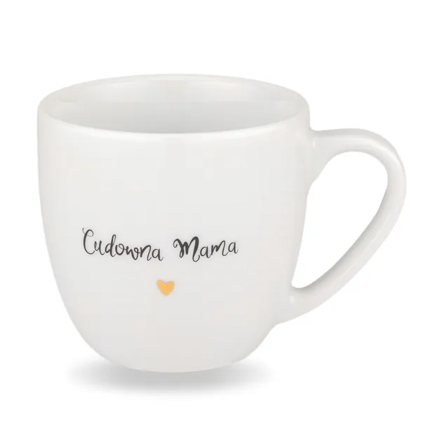Prezent na dzień matki Porcelanowy kubek z napisem - Cudowna Mama 300 ml