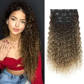 flufymooz-przedluzki-z-klipsem-100percent-czysty-jedwab-proteinowy-4-szt-ombre
