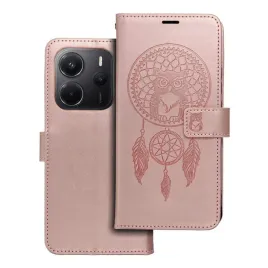 etui-mezzo-book-do-xiaomi-redmi-note-14-5g-lapacz-snow-zloty-roz
