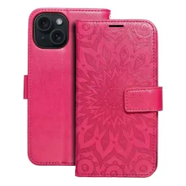 etui-mezzo-book-do-iphone-15-mandala-magenta