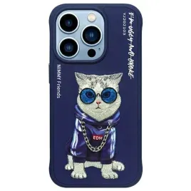 nimmy-futeral-glasses-cool-cat-do-iphone-15-pro-niebieski