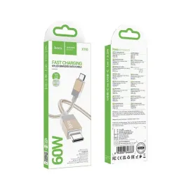 hoco-kabel-typ-c-do-typ-c-3a-60w-x110-1-m-zloty