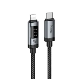 kabel-z-wyswietlaczem-usb-c-do-lightning-hoco-pd-27w-12-m-u148-czarny
