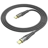 hoco-kabel-typ-c-do-typ-c-3a-60w-u121-12-m-czarny-dlugosc-przewodu-1-2-m